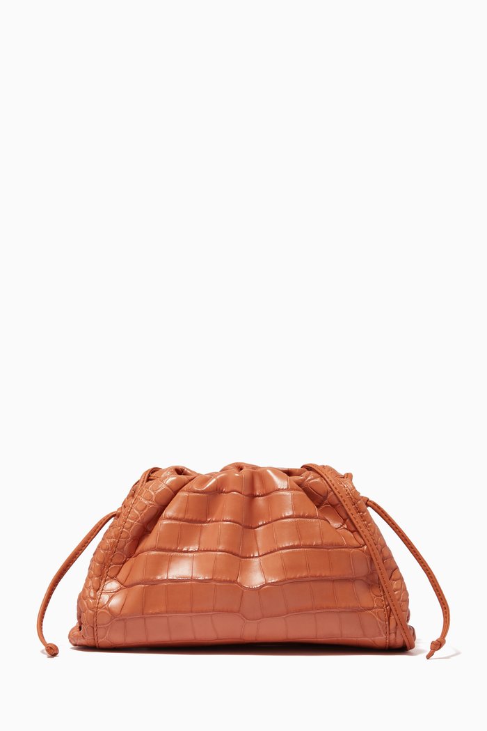 

The Mini Pouch in Crocodile Leather, Brown