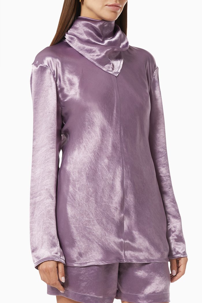 

Top in Washed Cupro, Purple