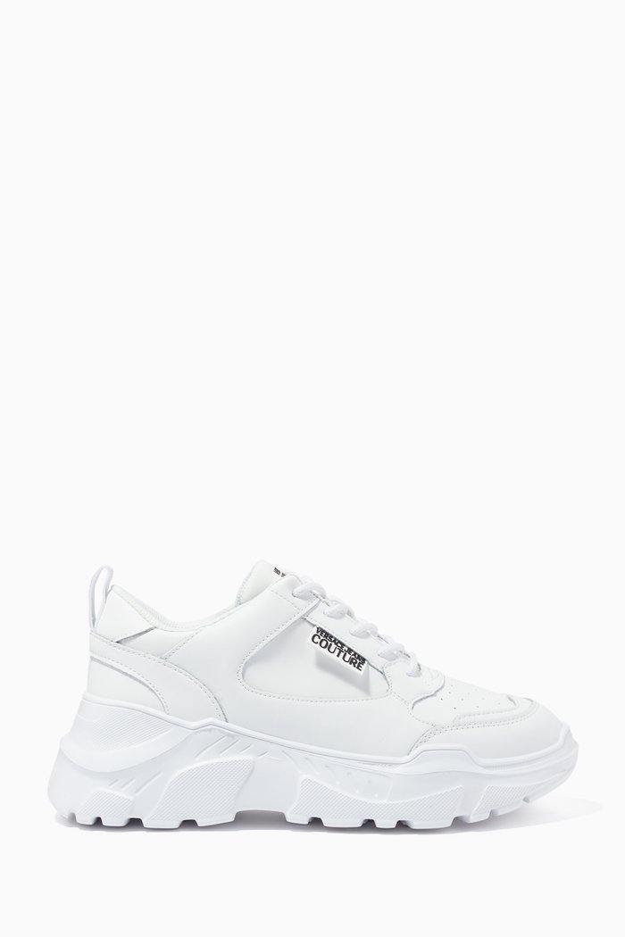 

Speedtrack Sneakers in PU & Leather Blend, White