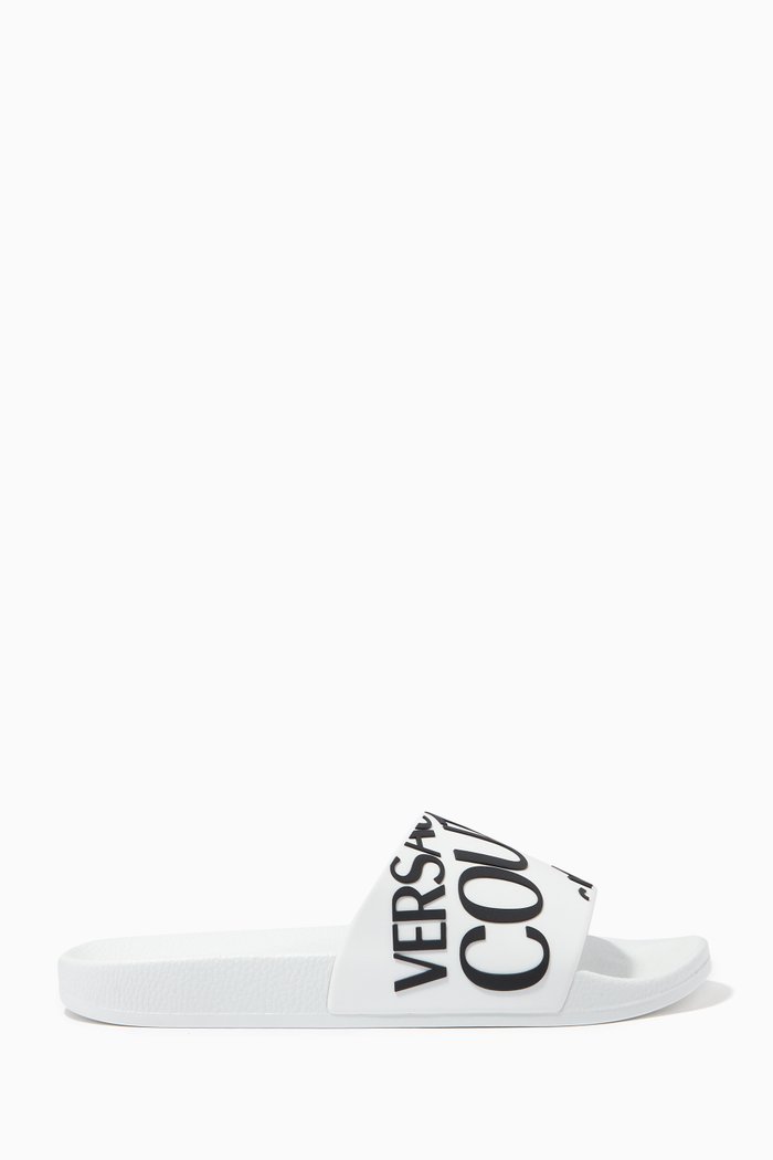 Logo Slides in Rubber, White