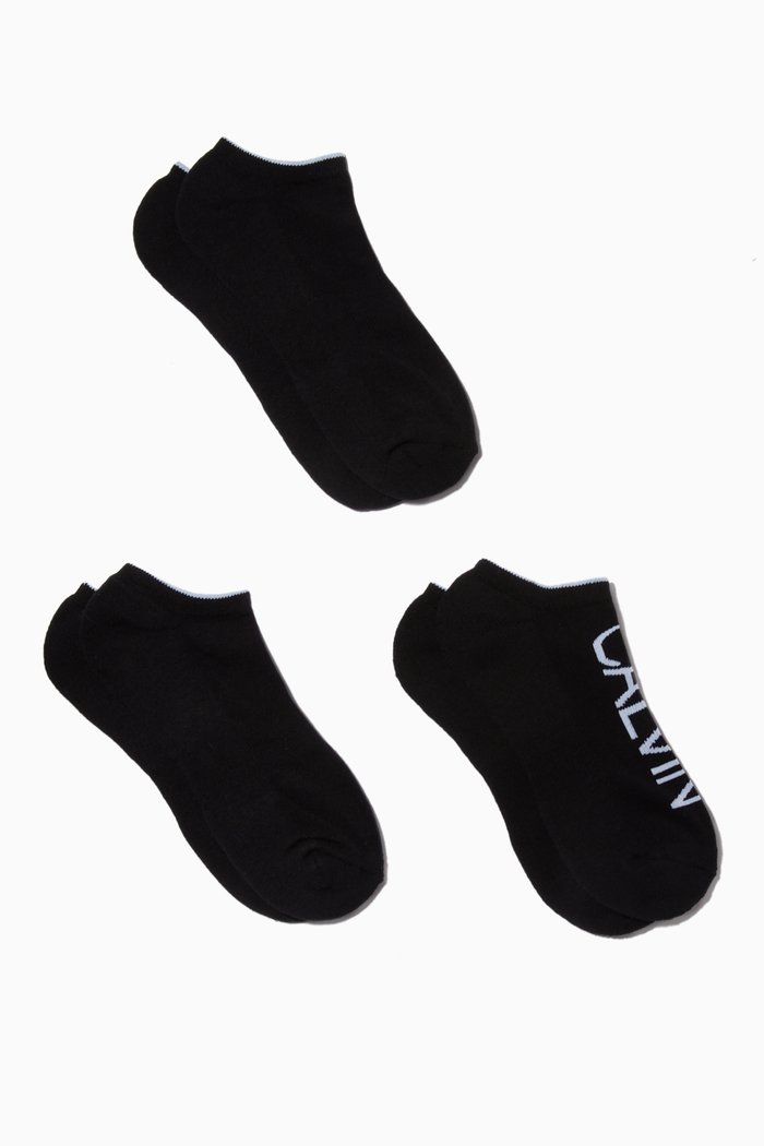 

Athleisure Grant Socks in Cotton Blend, Set of 3, Black