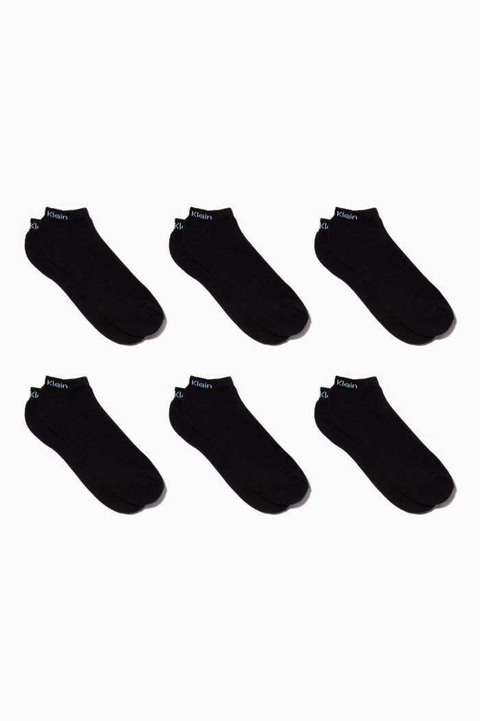 

Diego Liner Socks in Cotton Blend, Set of 6, Black