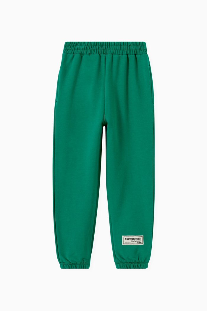 

Organic Bamboo Cotton Relaxed Joggers, Green