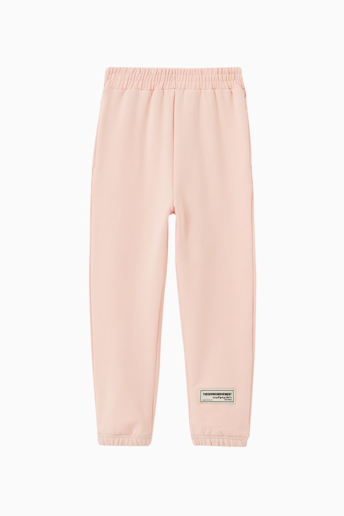 

Organic Bamboo Cotton Relaxed Joggers, Pink