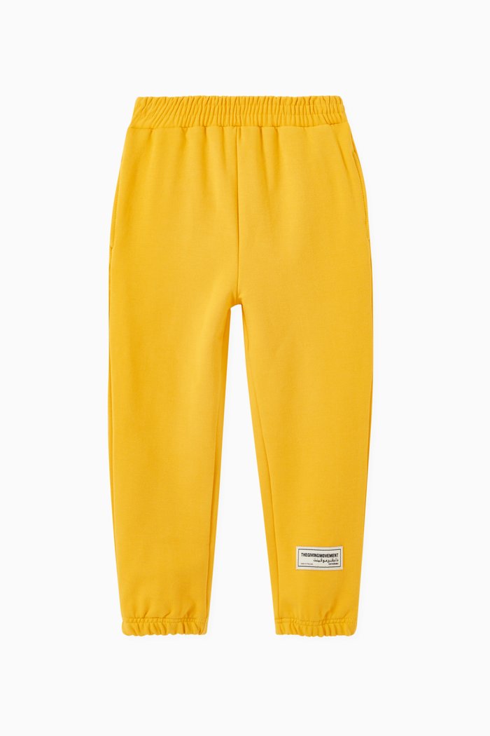 

Organic Bamboo Cotton Relaxed Joggers, Yellow