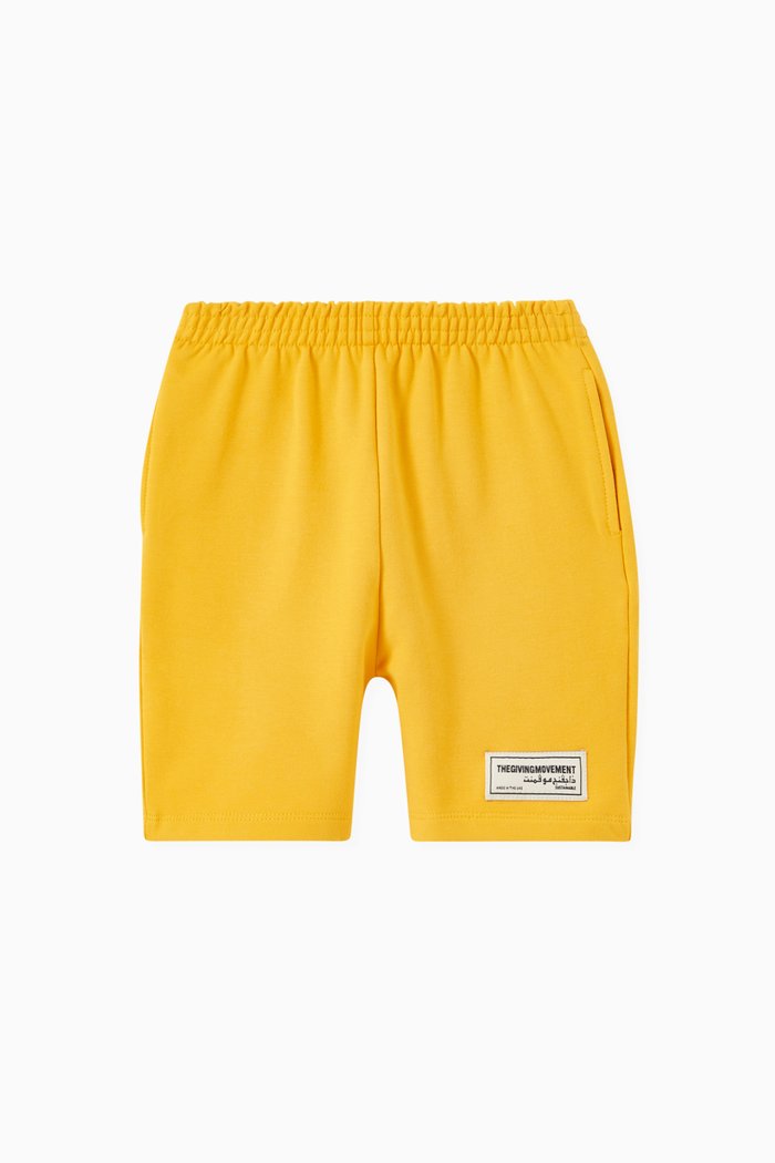 

Organic Bamboo Cotton Lounge Shorts, Yellow