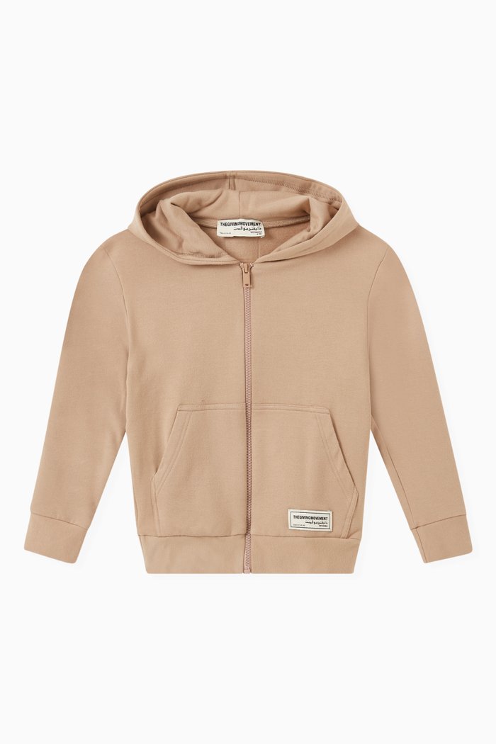 

Organic Bamboo Cotton Oversized Zip Hoodie, Grey
