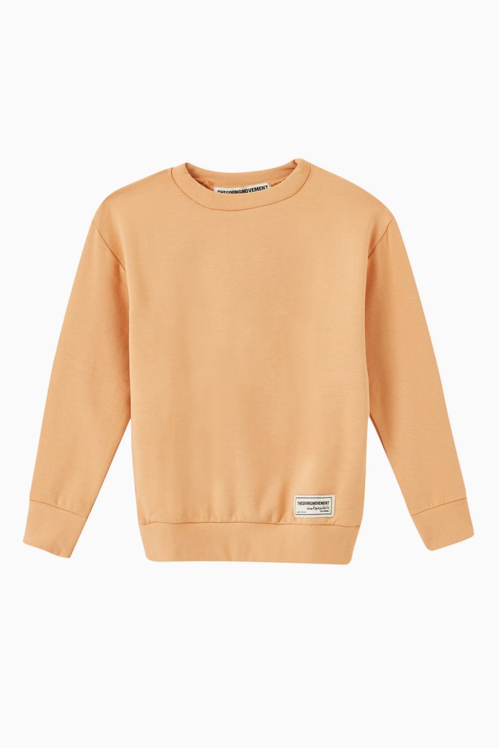 

Organic Bamboo Cotton Oversized Sweatshirt, Brown