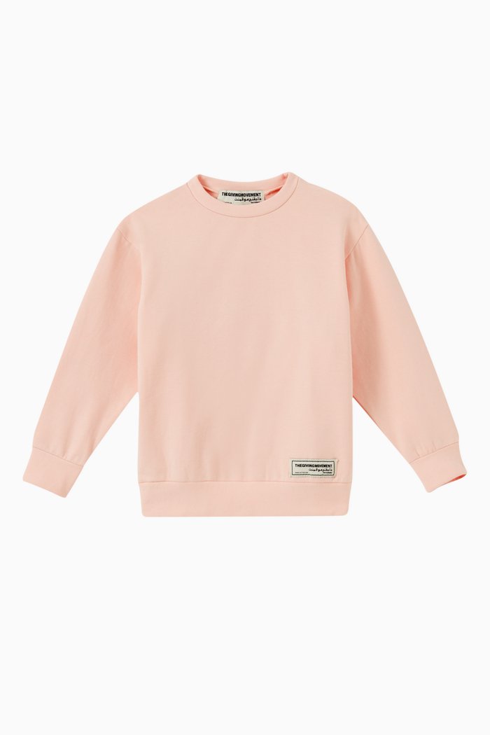 

Organic Bamboo Cotton Oversized Sweatshirt, Pink