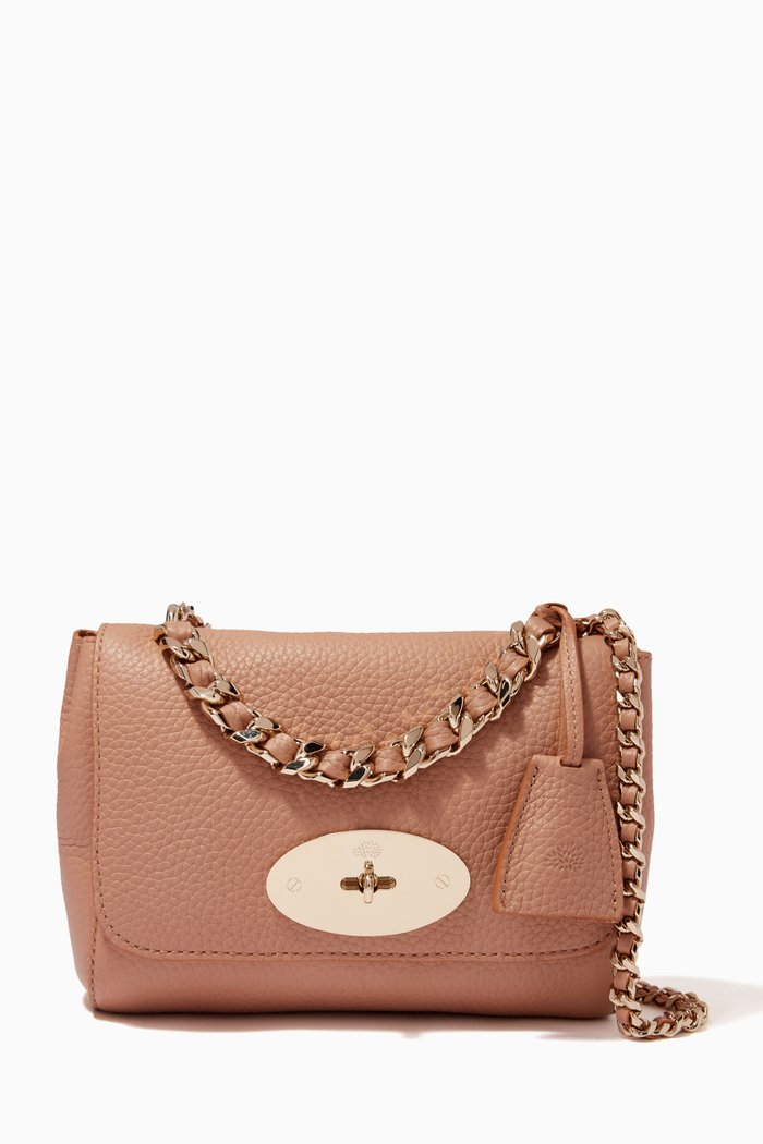 

Lily Top Handle Bag in Heavy Grain Leather, Neutral