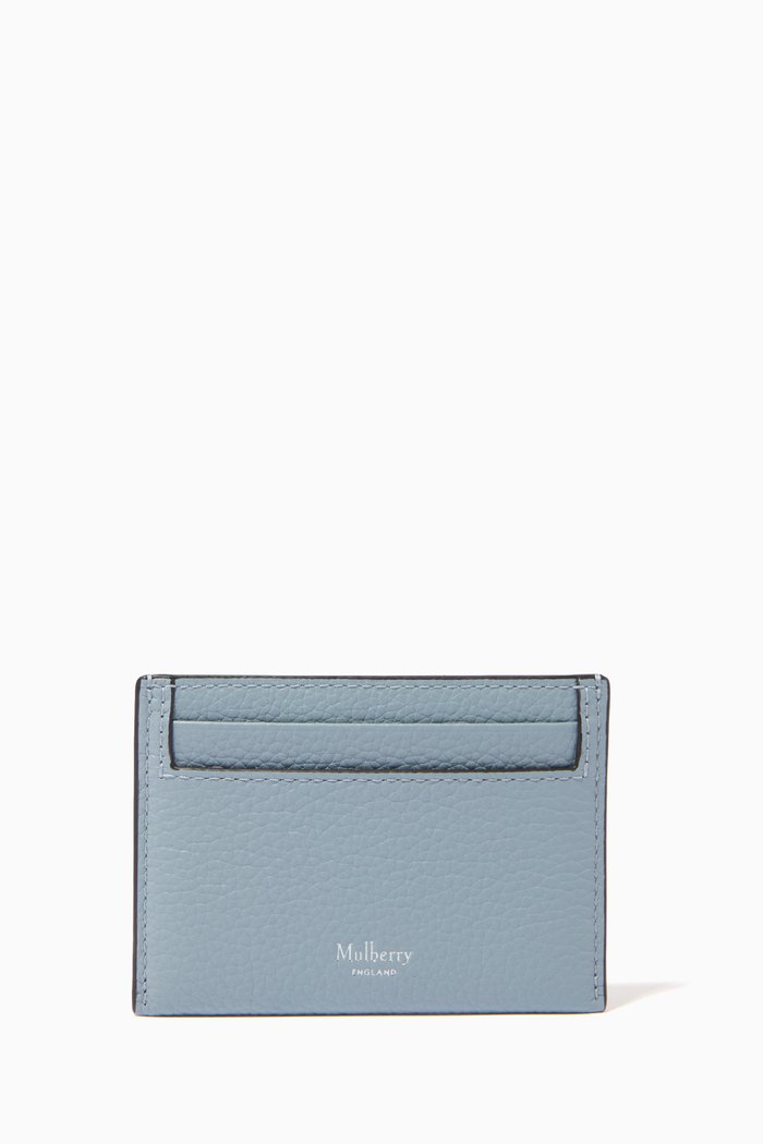

Card Holder in Small Classic Grain Leather, Blue