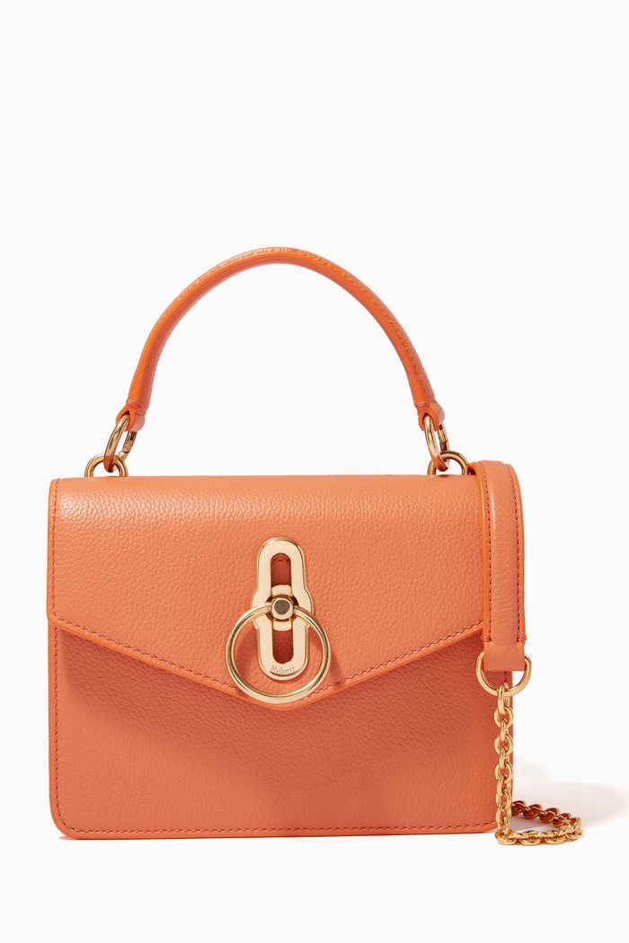 

Small Amberley Crossbody Bag in Heavy Grain Leather, Orange