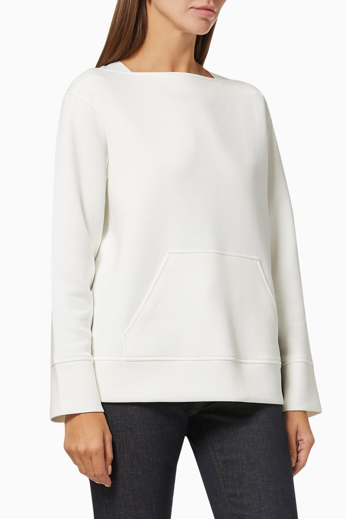 

EA Logo Patch Sweatshirt in Double Jersey, White