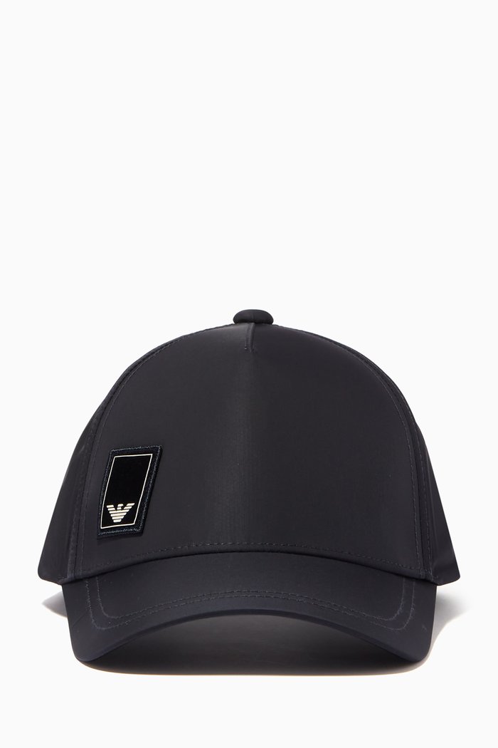 

EA Eagle Patch Baseball Cap in Satin, Blue