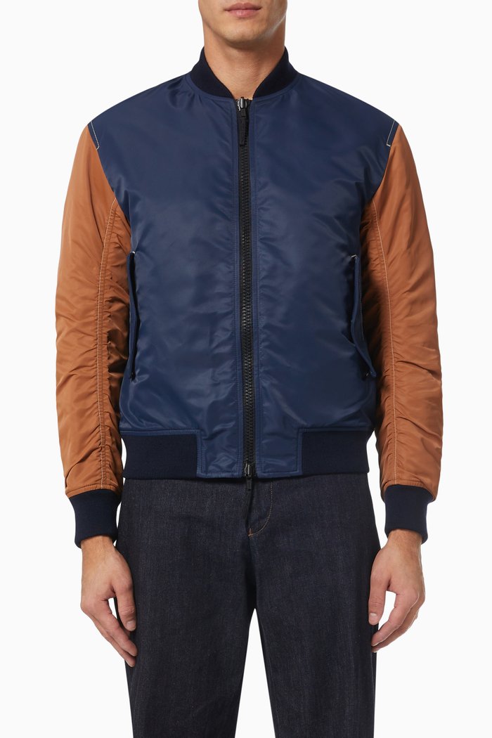 

Eco Capsule Reversible Bomber Jacket in Nylon, Multicolour