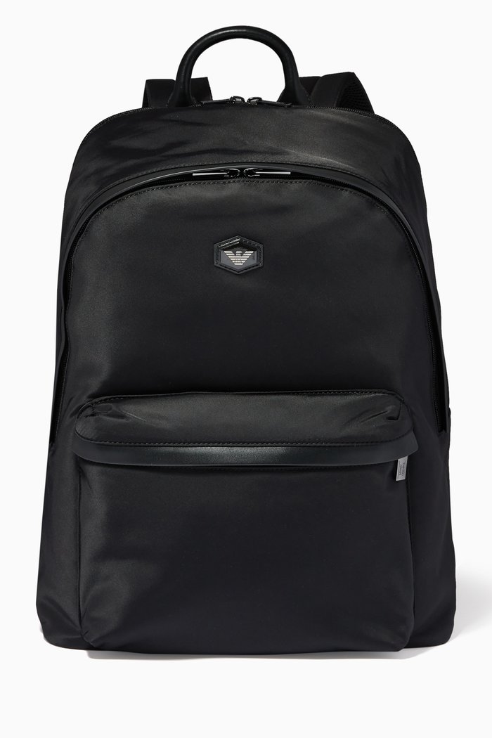 

EA Eagle Logo Backpack in Nylon, Black