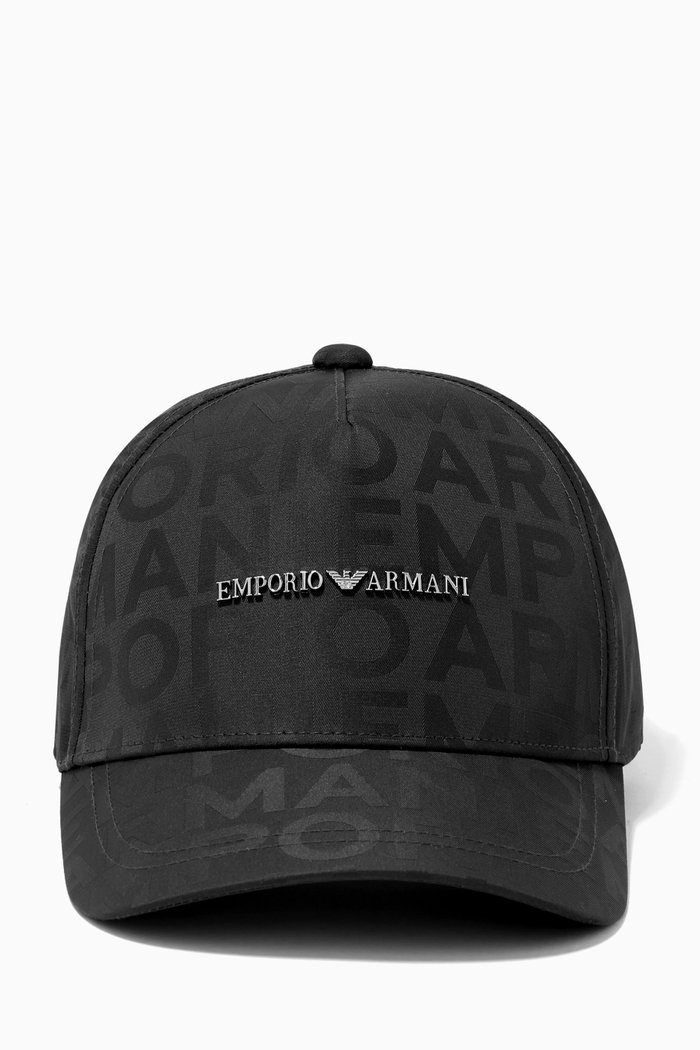 

EA Logo Baseball Hat in Gabardine, Black