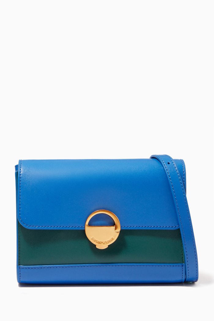 

Sophie Crossbody Bag in Smooth Leather, Blue