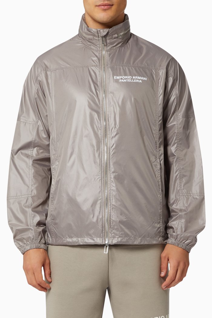 

City Capsule Hooded Jacket in Nylon, Neutral