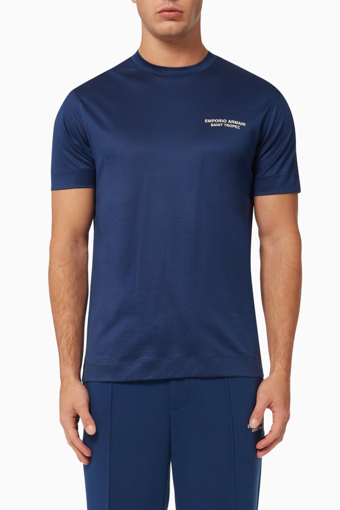 EA City Capsule Collection T-shirt in Jersey, Blue