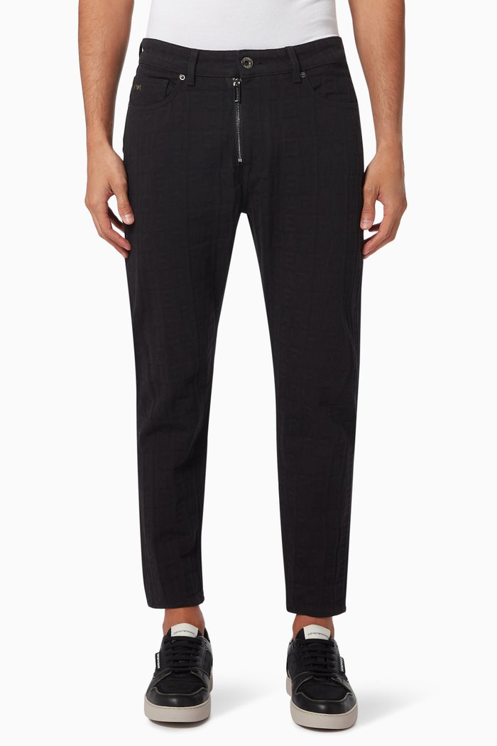 

EA Logo Jeans in Denim, Black