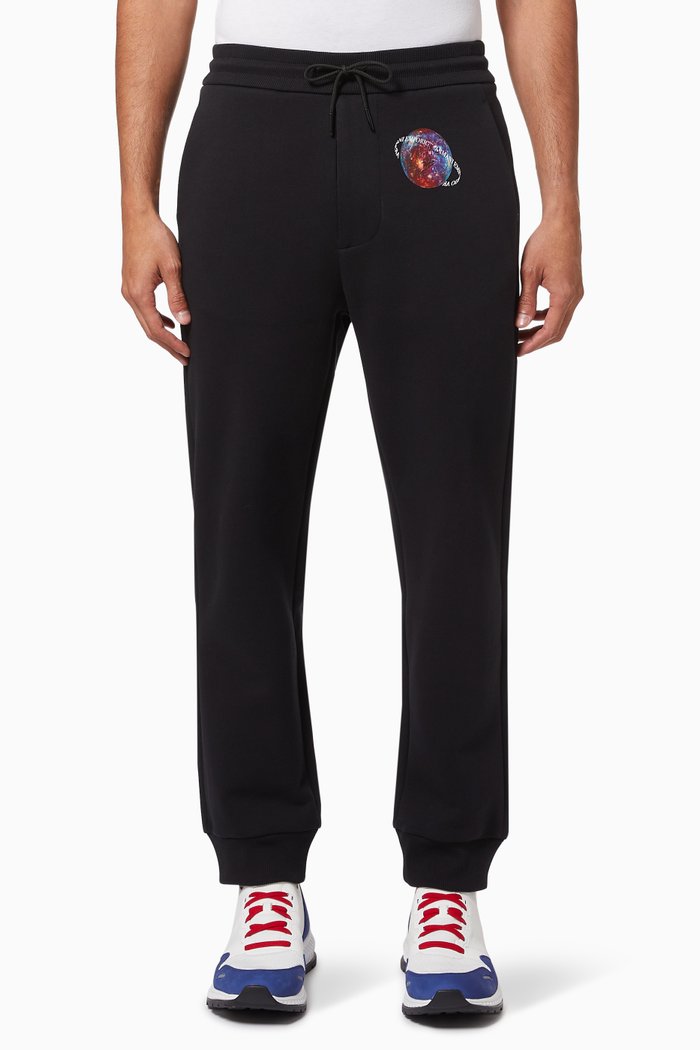 Surreal Capsule Collection Joggers in Fleece, Black