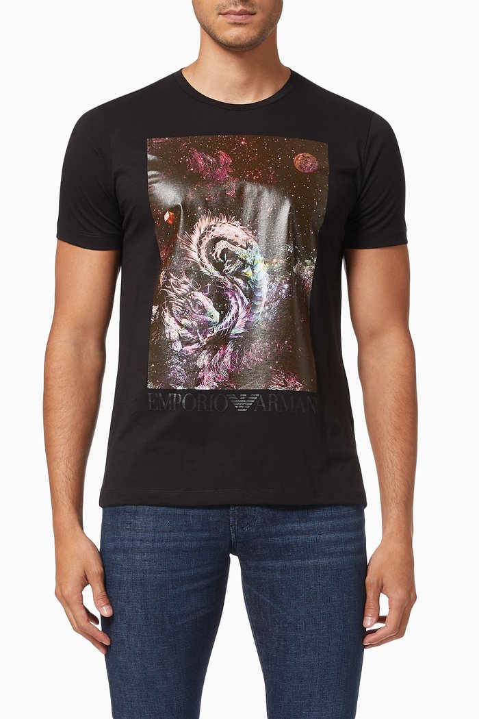 

Surreal Capsule Collection T-shirt in Cotton Jersey, Black