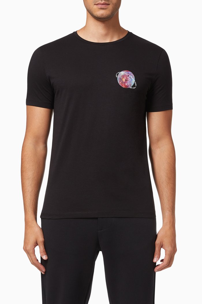 

Surreal Capsule Collection T-shirt in Cotton Jersey, Black