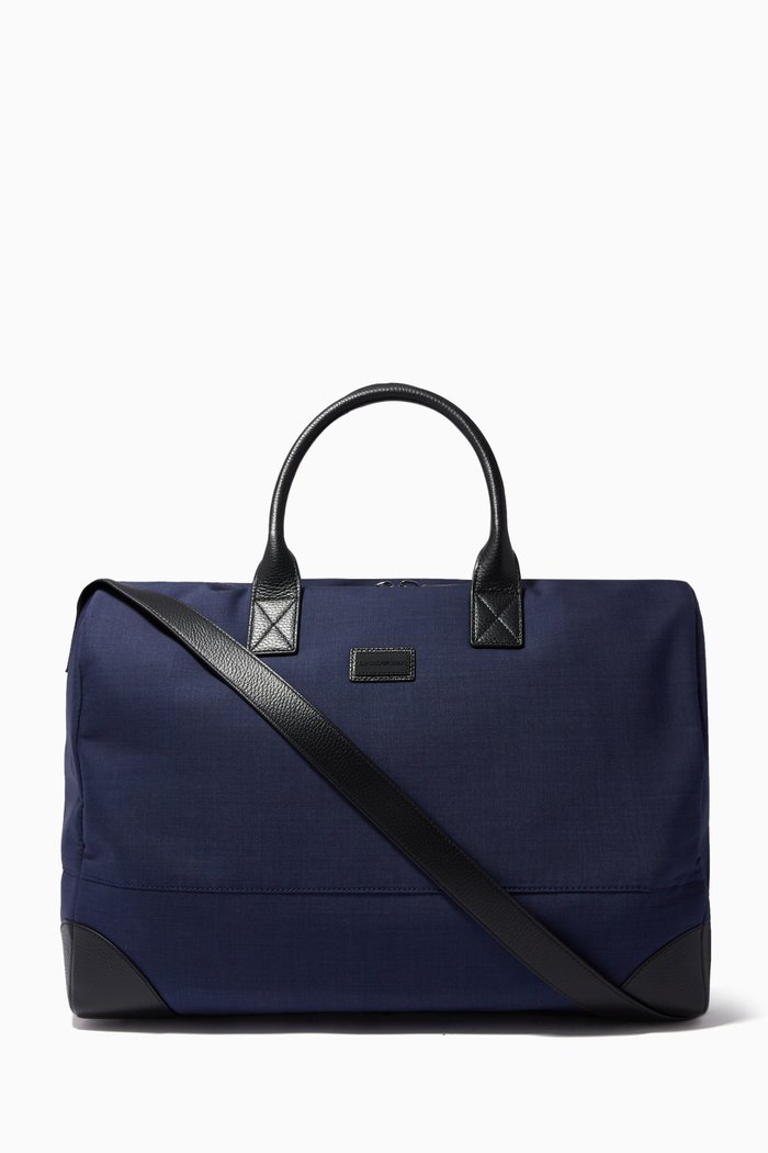 

EA Logo Tag Duffle Bag in Nylon, Blue