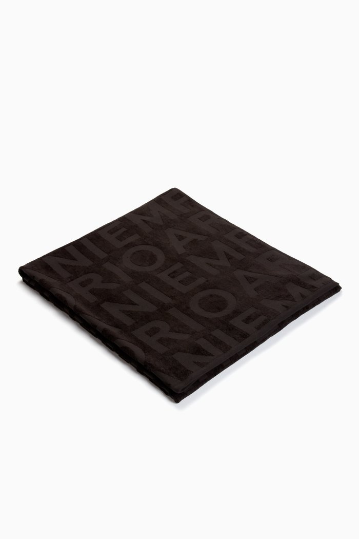 

EA Text Sports Towel in Terry Cotton, Grey