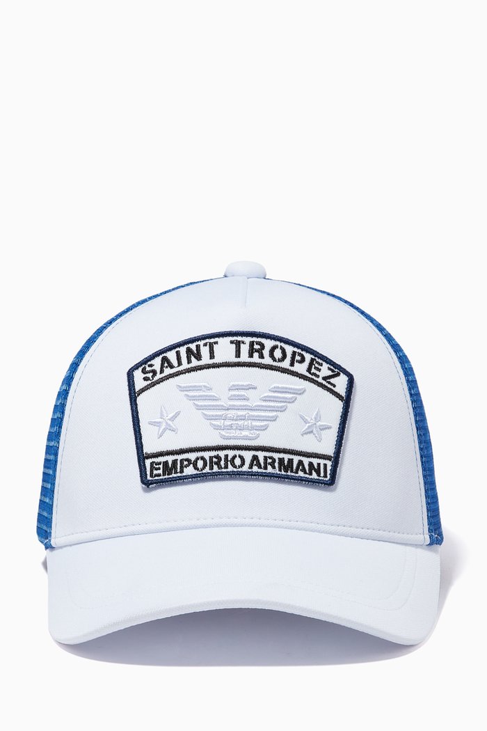 EA City Capsule Collection Baseball Hat in Cotton & Mesh, Neutral