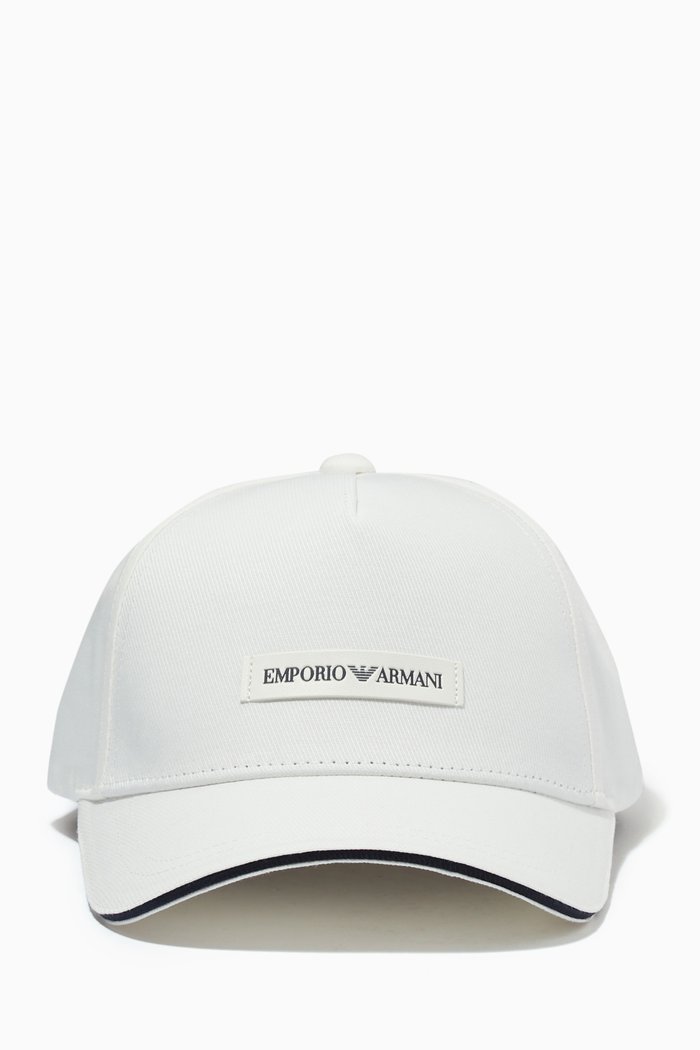 

EA Logo Baseball Cap in Cotton Gabardine, Neutral