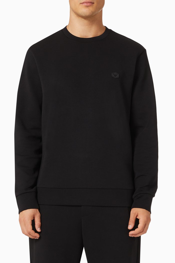 

Essential Capsule Sweatshirt in Jersey, Black