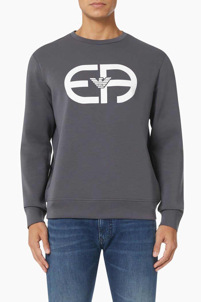 

R-EAcreate Sweatshirt in Double Jersey, Grey
