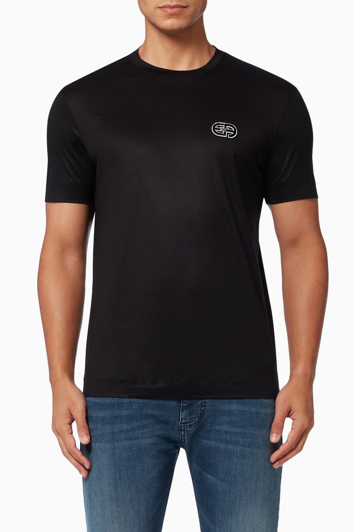 R-EAcreate Capsule Collection T-Shirt in Jersey, Black