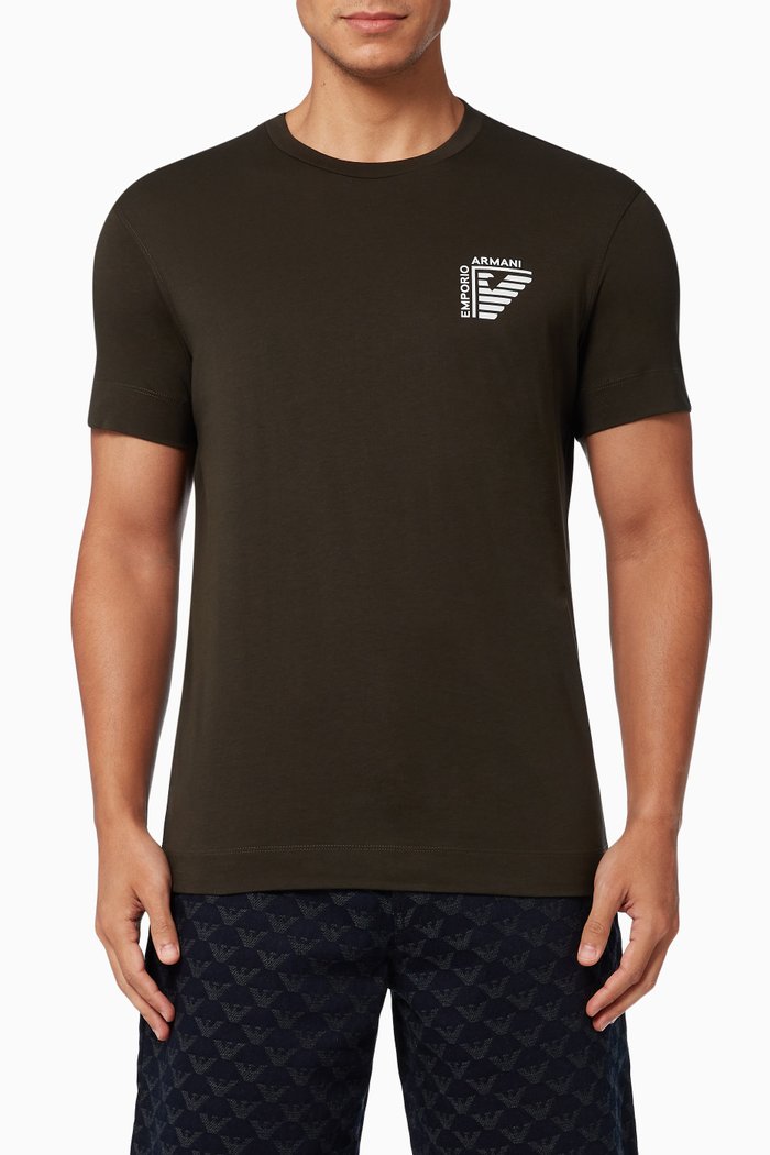 

EA Eagle T-shirt in Pima Cotton Jersey, Green