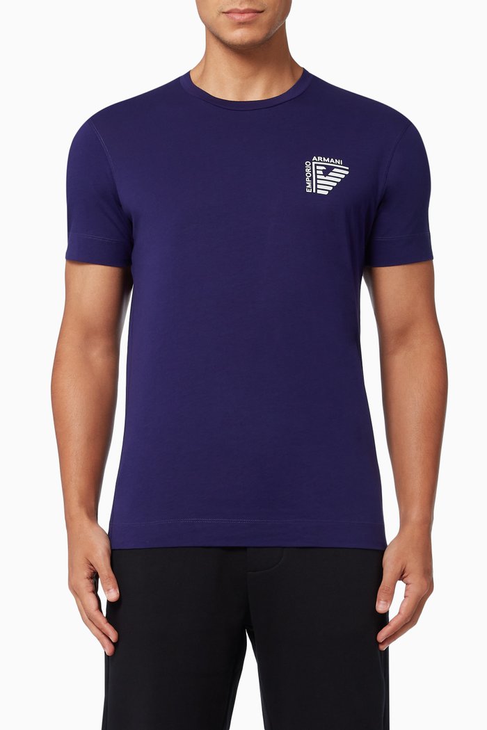 

EA Eagle T-shirt in Pima Cotton Jersey, Purple