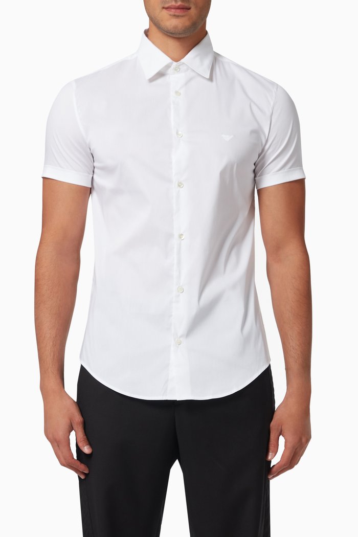 

Essential Capsule Collection Shirt in Stretch Cotton, White
