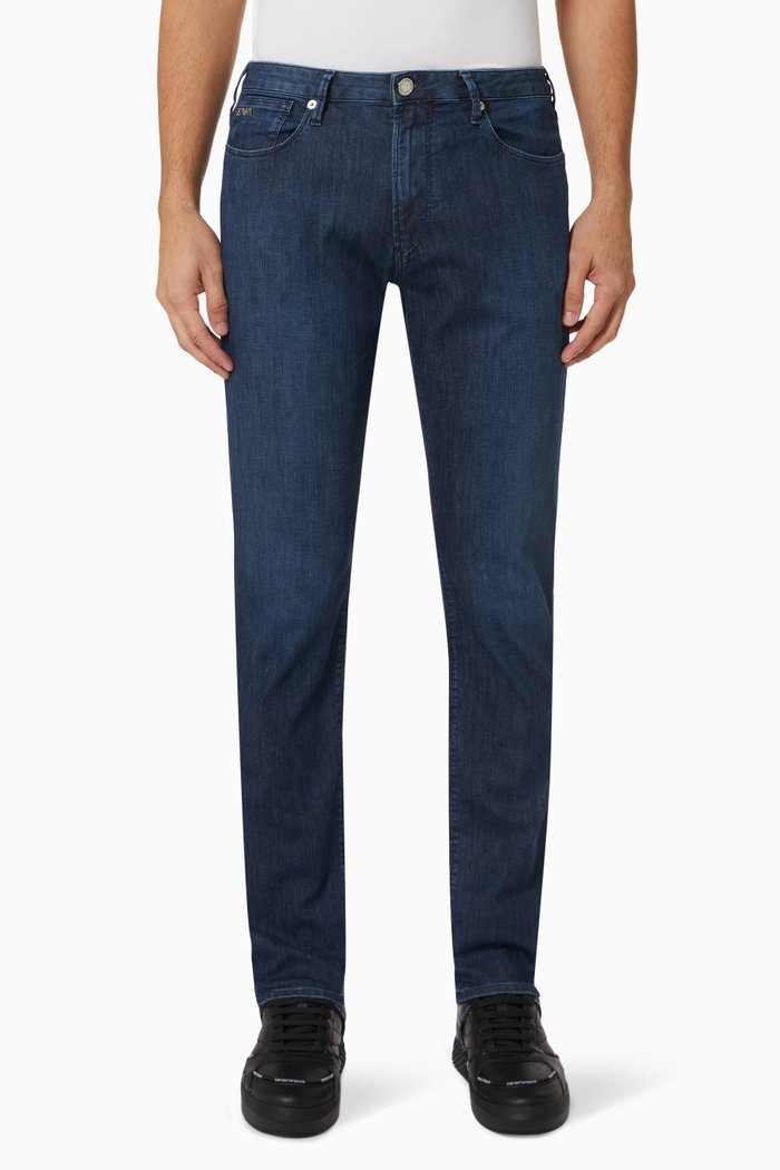 J06 Slim-Fit Jeans in Denim, Blue