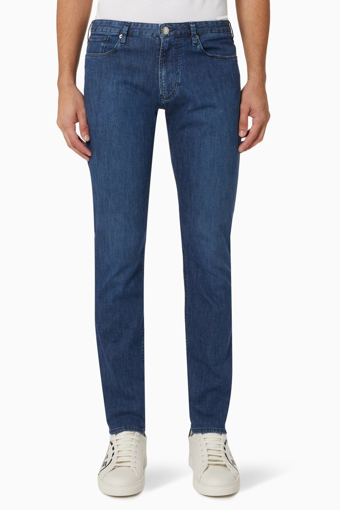

J06 Slim-Fit Jeans in Denim, Blue