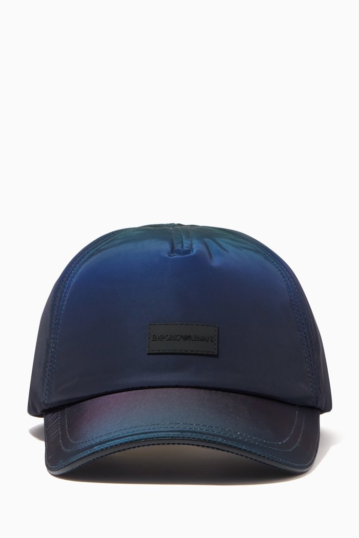 EA Gradient Baseball Cap in Satin, Blue