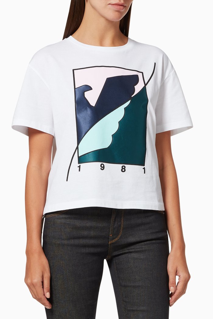 

EA Eagle 1981 T-shirt in Cotton Jersey, White