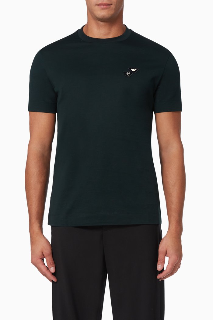 

EA Emoji Capsule Collection T-shirt in Cotton Jersey, Green
