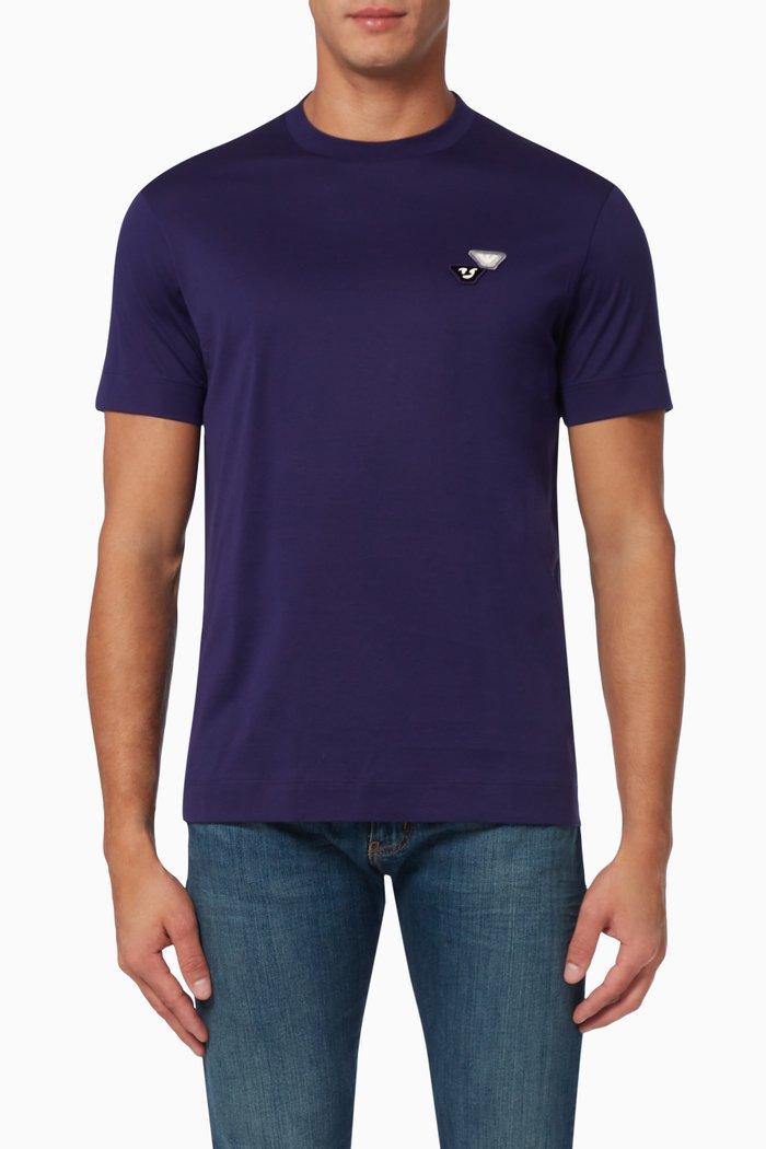 

EA Emoji Capsule Collection T-shirt in Cotton Jersey, Purple