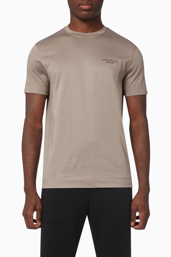 

EA Milano FW21 T-shirt in Jersey, Neutral