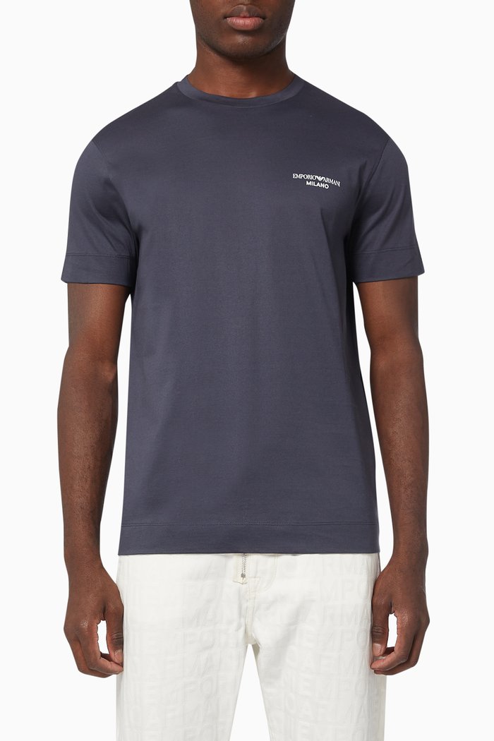 

EA Milano FW21 T-shirt in Jersey, Blue
