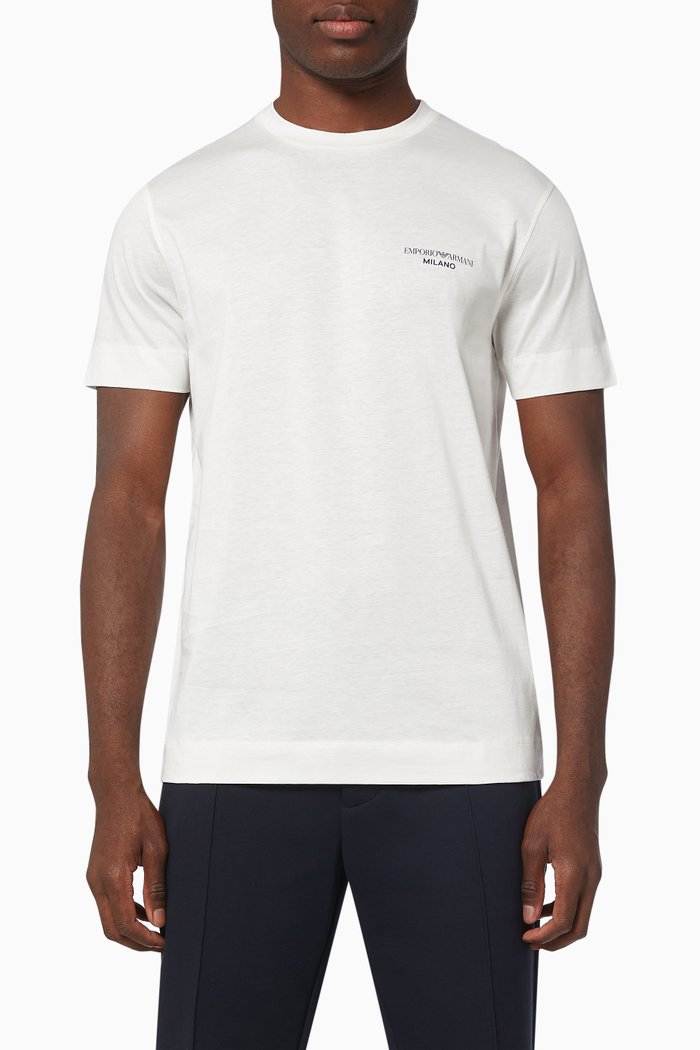 

EA Milano FW21 T-shirt in Jersey, White