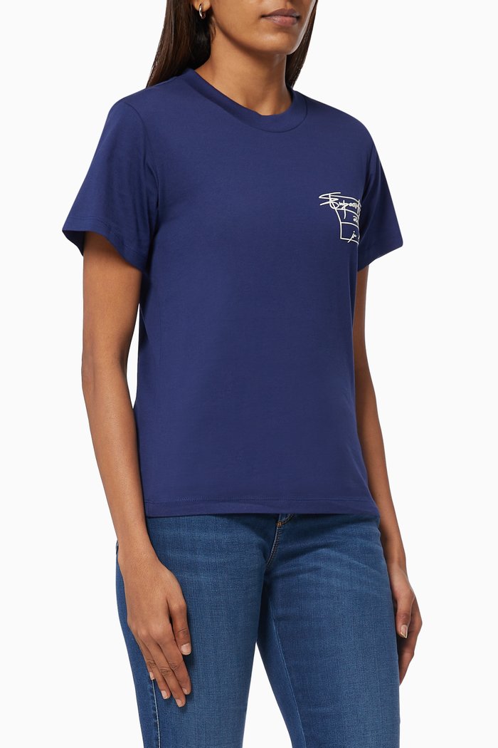 

EA Signature 1981 T-shirt in Cotton Jersey, Blue