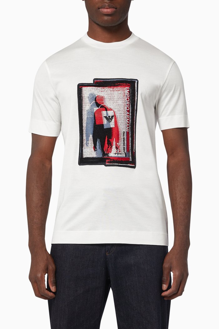 

EA Shadow Print T-shirt in Jersey, Neutral