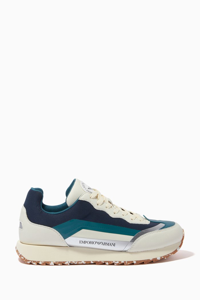 

Ally Sneakers in Suede & Nylon Mesh, Neutral